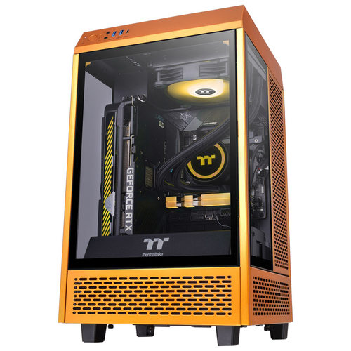 TT机箱Tower 100长卡ITX主板120水冷台式机电脑办公迷你机箱mini - 图3