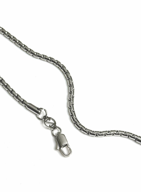 钛钢基础圆锤项链男女简约素链子简约美式钛钢锁骨