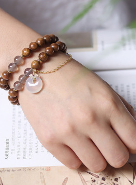 白月款澳洲檀香DIY手链厂家批发规格0.8男女款式装饰首饰文玩念珠