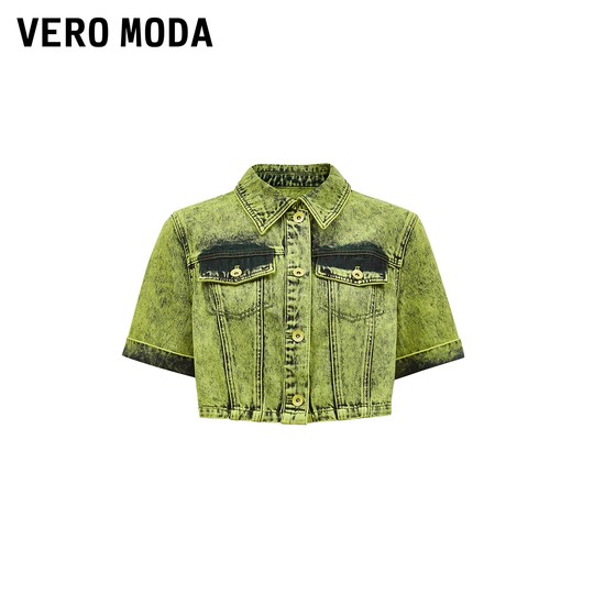 Хлопковая джинсовая куртка VeroModa с лацканами