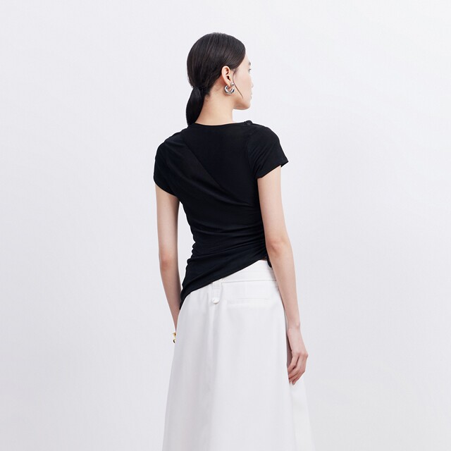 VeroModa ເສື້ອຍືດ drawstring ທີ່ສາມາດປັບໄດ້