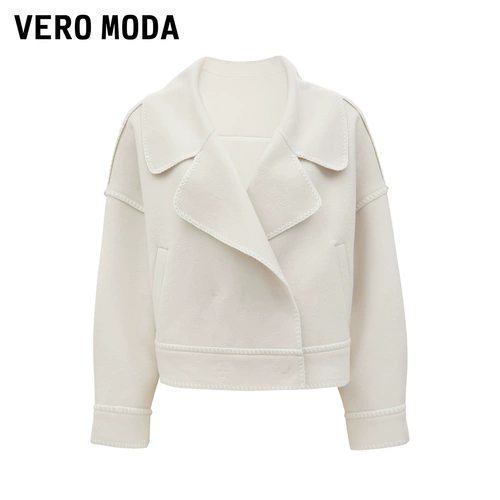 Vero moda, демисезонное элегантное шерстяное шерстяное пальто