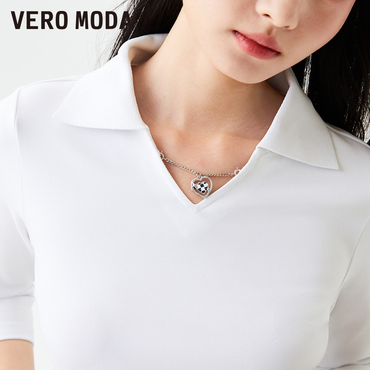 t区绫致Vero ModaT恤女春夏圆领H短袖简约气质时尚潮流