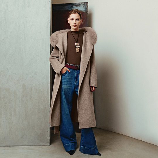 VeroModa double-sided woolen coat for women