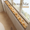 Sunflower window sill mat, bay window mat, narrow renovation window edge pad, water-absorbent protective mat, non-slip and dust-proof balcony decoration