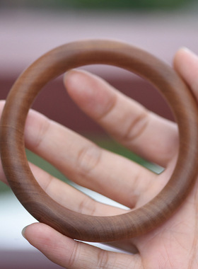 正区印度老山檀香手镯女黑肉檀香木平安圆镯手环送妈妈女友礼物