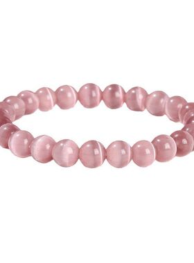 天然紫红猫眼石水晶高货女手串现货批发手饰品高级显白送生日礼物