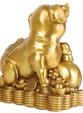 厂家铜器批发铜如意猪摆件十二生肖猪工艺品家居装饰