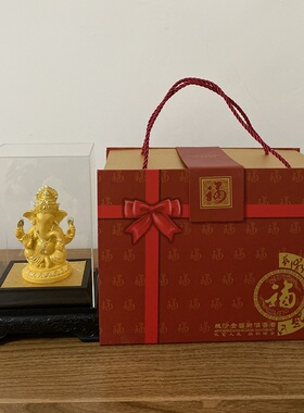 绒沙金象神摆件四臂象神家居风水店铺公司汽车4s办公乔迁开业礼品