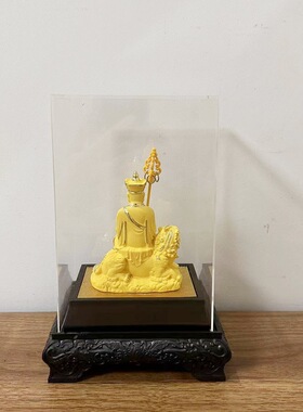 绒沙金地藏王菩萨佛像寺庙九华神像 家居九华山地藏菩萨家用摆件