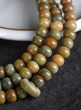 白玉菩提根手持脖挂带夜光灯囊手作手串男女手链手持菩提子脖挂