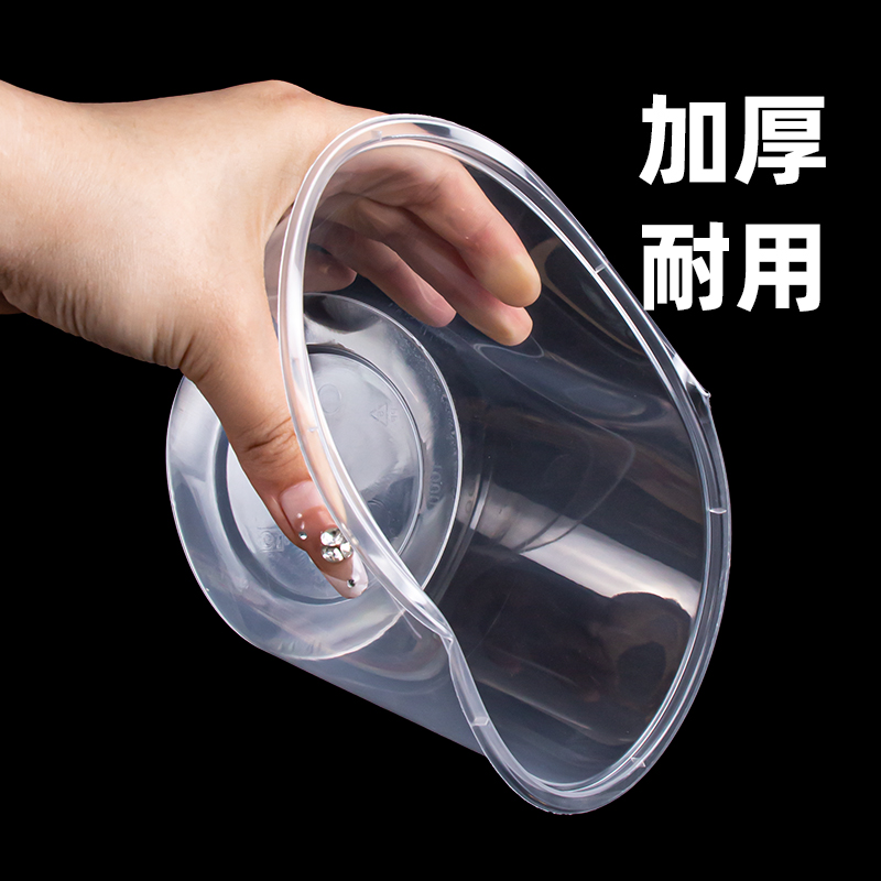 一次性碗打包盒食品级家用圆形饭盒塑料外卖盒冰粉碗加厚汤碗带盖