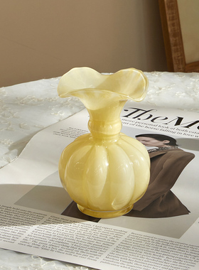 中古风迷你芬顿花瓶南瓜ins花器