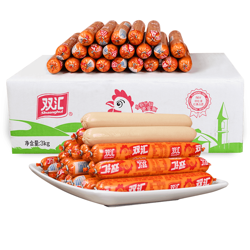 双汇鸡肉肠火腿肠58g*30支鸡肉淀粉肠香肠整箱批发官方旗舰店同款