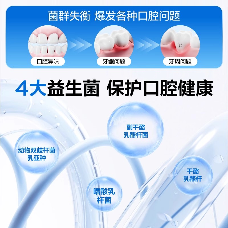 参半美白牙膏SP-4益生菌口腔清新口气净齿去烟茶渍去牙垢官方正品 - 图1