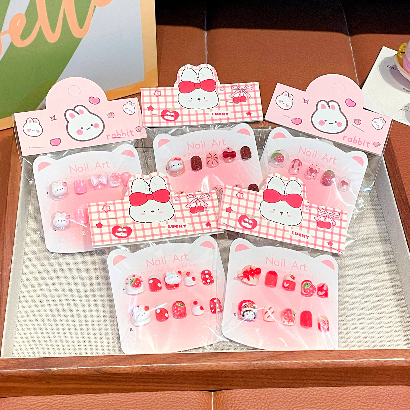 2026新年高级感儿童穿戴甲无毒无味女孩3岁6岁可拆卸美甲贴指甲贴,淘宝优惠券,粉丝福利购,淘宝优惠卷