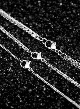 钛钢项链男女肖邦链加长款挂链子