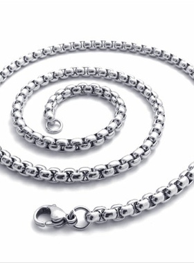 男士项链钛钢百搭简约锁骨韩版潮