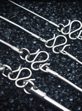 泰国佛牌链子圆蛇骨链W扣不掉色