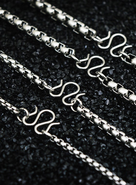 泰国佛牌挂链子一挂单挂细款钛钢