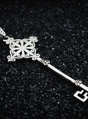 欧美复古钛钢潮流时尚吊坠项链