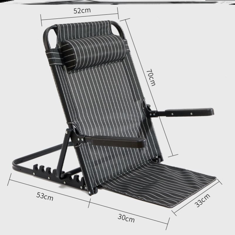 老人床上靠背神器卧床病人坐着半躺靠背垫椅子带扶手瘫痪靠垫椅子-图1
