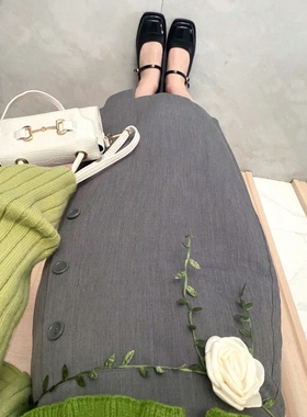 进口春季时尚减龄套装女2023新款胖mm温柔系开衫背心半身裙气质