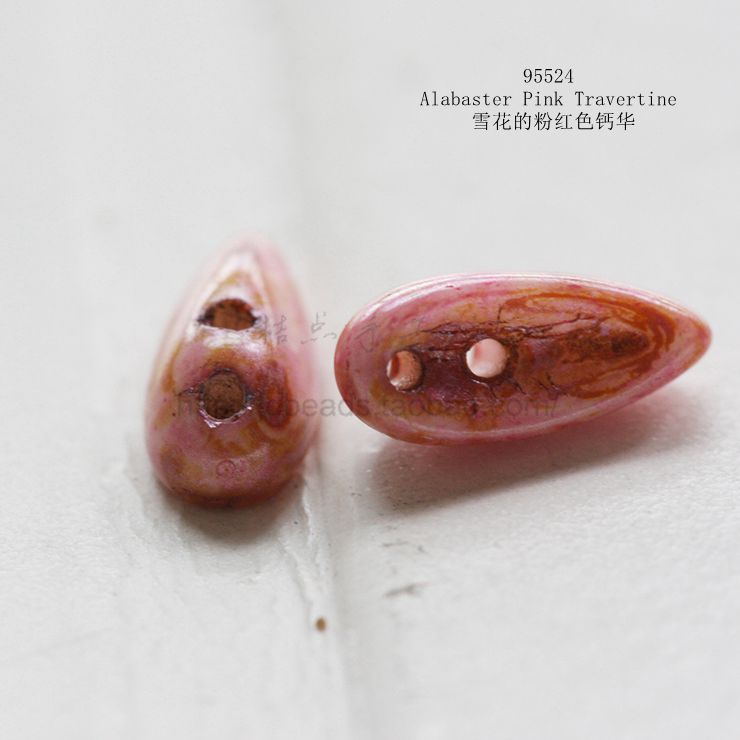 DIY配件捷克进口花瓣双孔珠Preciosa Chilli Beads 4*11mm(955) - 图3