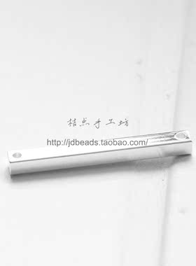 DIY配件饰品黄铜毛坯原坯30*3mm方棒 棍 条 双孔 吊坠(3037C)