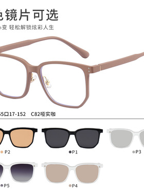 TP1014磁吸套镜翻盖挂片TR90镜框女墨镜多色镜片网红太阳镜