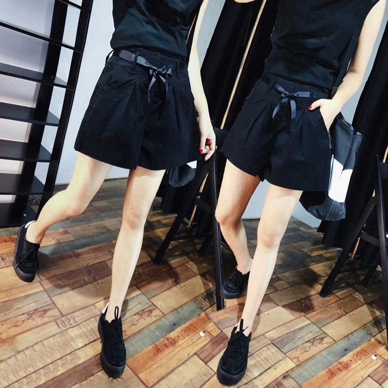 欧货2020夏季新款白色牛仔韩版短裤 稻语牛仔裤