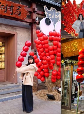 超大仿真冰糖葫芦串门店引流摆件