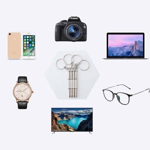 多功能小螺丝刀修眼镜鼻托手表便携调节多用新品实用工具箱 - 图1