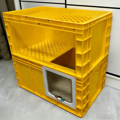 大号猫砂盆易清洗防带砂双层猫砂盆高颜值双层室内大猫专用猫砂盆 - 图3