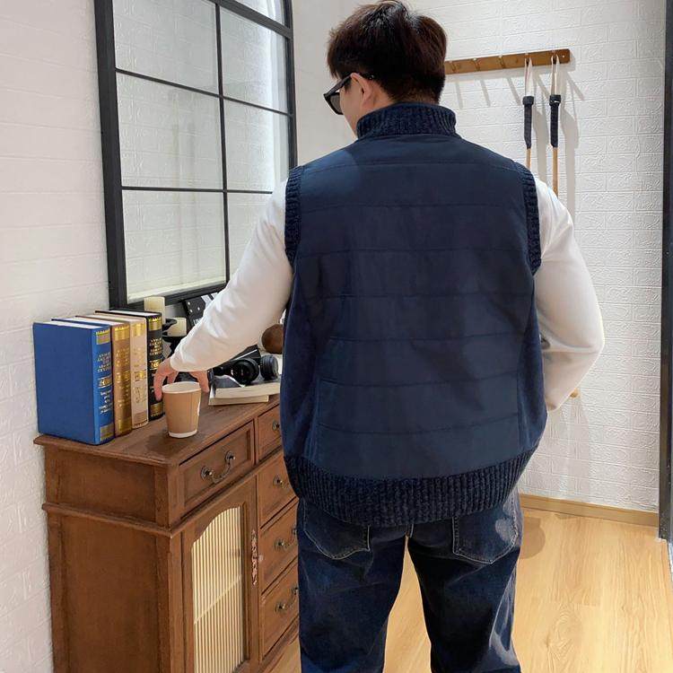 保罗彼得 专柜正品男士针织马甲立领 拉链 加绒简约百搭MJDD48990,淘宝优惠券,粉丝福利购,淘宝优惠卷