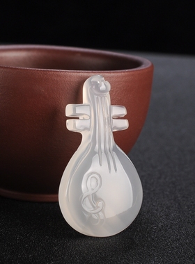 玉髓玛瑙挂件如意毛衣链吊坠送绳