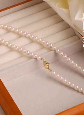 天然淡水珍珠项链送妈妈女友礼物