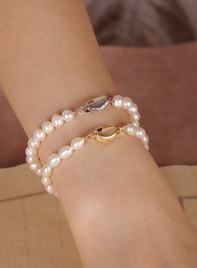 天然淡水珍珠手链女轻奢小众精致