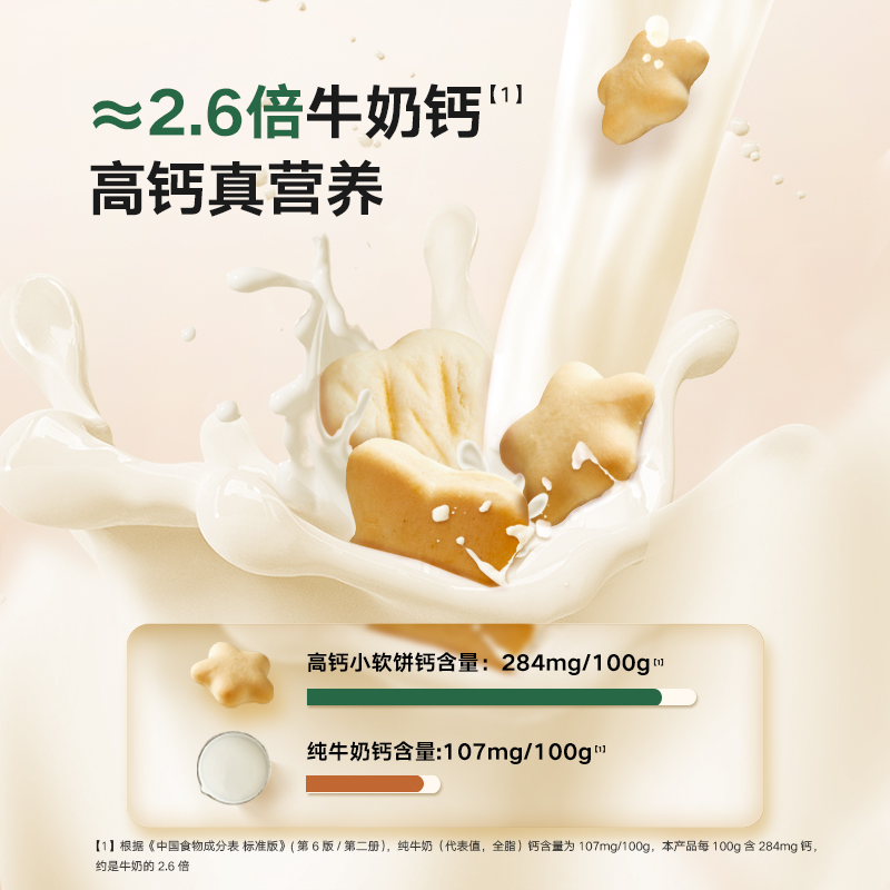 宝宝馋了高钙小软饼干无添加小馒头4盒