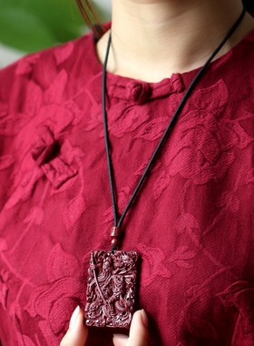 辰世朱砂吊坠武财神挂饰品关公