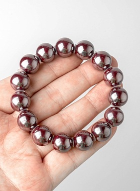 朱砂手链辰砂手串高含量佛珠手链本命年招财纳福首饰品