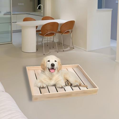 实木宠物床矮床狗床木板防潮透气猫床榻榻米排骨架硬木板简约定制 - 图2