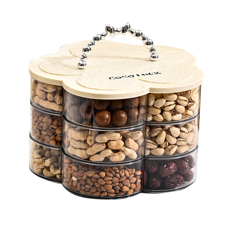 分格干果盘新款2025客厅家用茶几高颜值坚果盘糖果盒零食摆放盘,淘宝优惠券,粉丝福利购,淘宝优惠卷