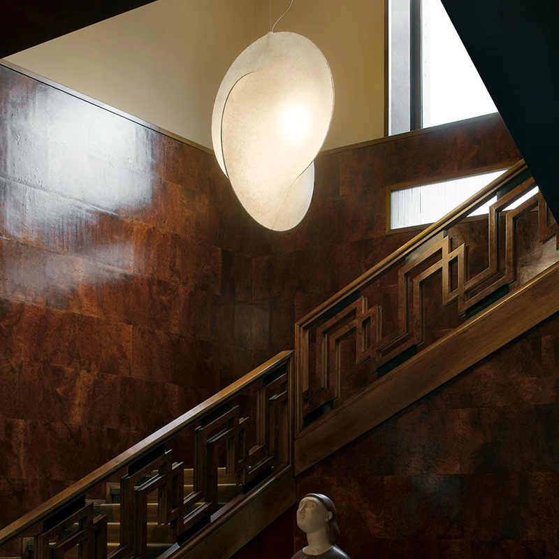 后现代Flos蚕丝餐厅吧台灯简约时尚北欧客厅卧室书房楼梯间吊灯 - 图2