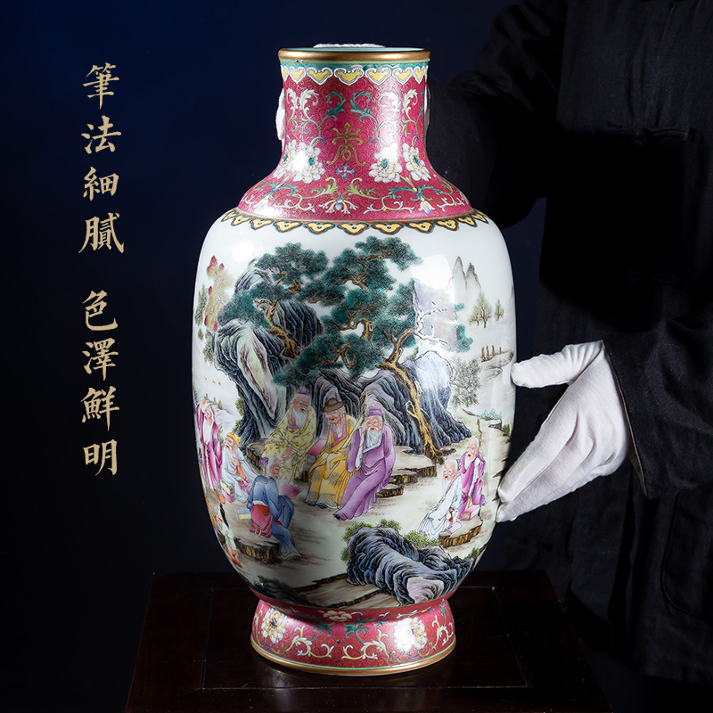 陶瓷花瓶粉彩人物-新人首单立减十元-2022年11月|淘宝海外