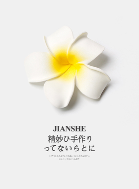 鞠婧祎同款鸡蛋花发夹甜美侧边夹