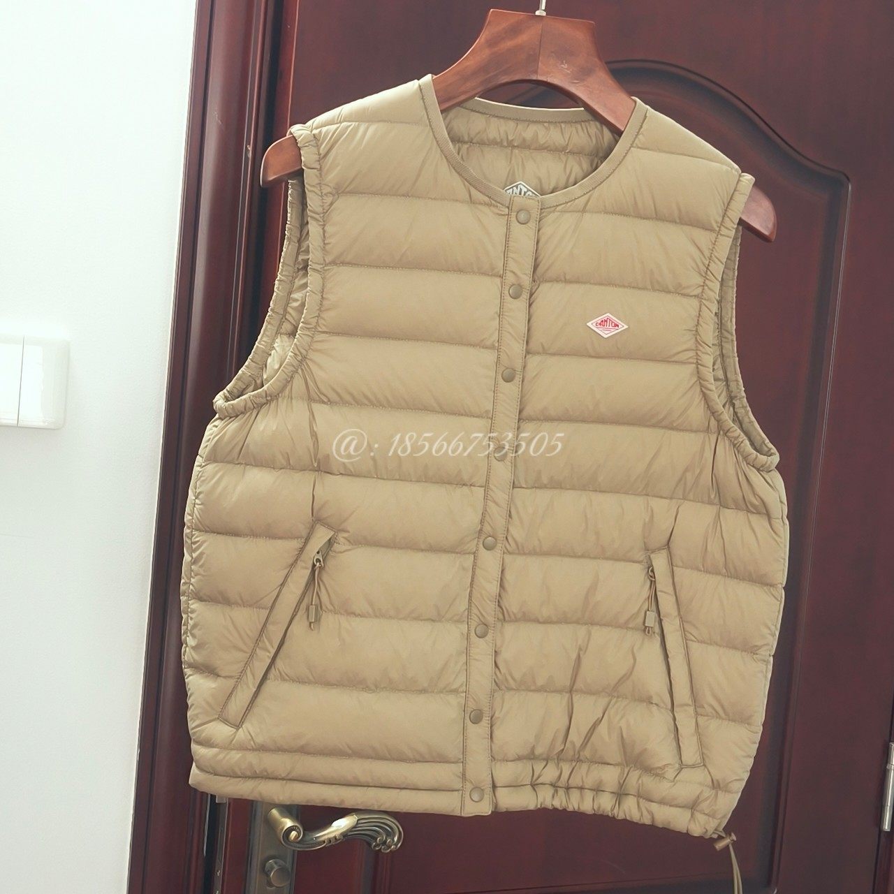 高品质抽绳圆领羽绒马甲外穿白鹅绒无袖轻薄短款宽松显瘦百搭上衣,淘宝优惠券,粉丝福利购,淘宝优惠卷