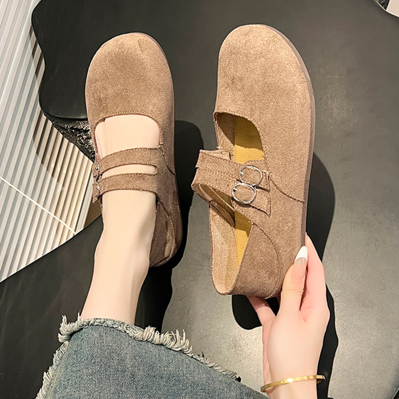 两穿勃肯鞋女2025新款爆款春夏配裙子平底单鞋软底豆豆鞋玛丽珍鞋,淘宝优惠券,粉丝福利购,淘宝优惠卷