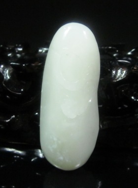 钱塘邮社   和田玉  白玉  寿星把件
