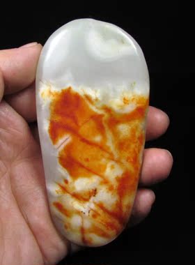 钱塘邮社   和田玉白玉 财神把件  送证